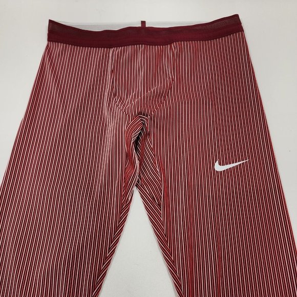 Nike Pro Elite Official Racing Tights Red Made in USA Mens Sz XXL AO8491-000 New - Picture 3 of 12